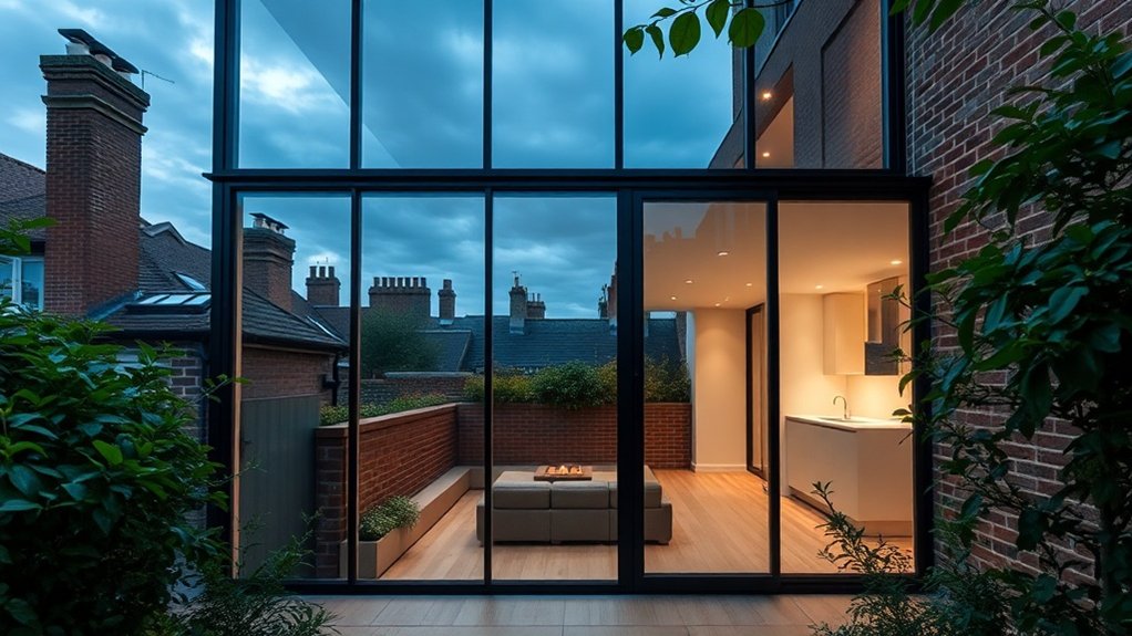 Glass Extension Walls St John's Wood